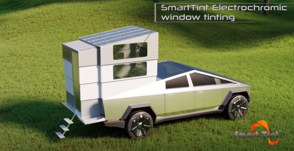 Popup camper revealed for Tesla Cybertruck using our proprietary Smar