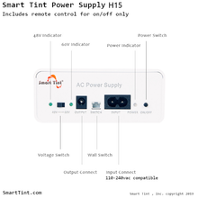 Load image into Gallery viewer, Smart Tint Power Supply H-15R w/ Remote Control/Wall Switch - Smart Film