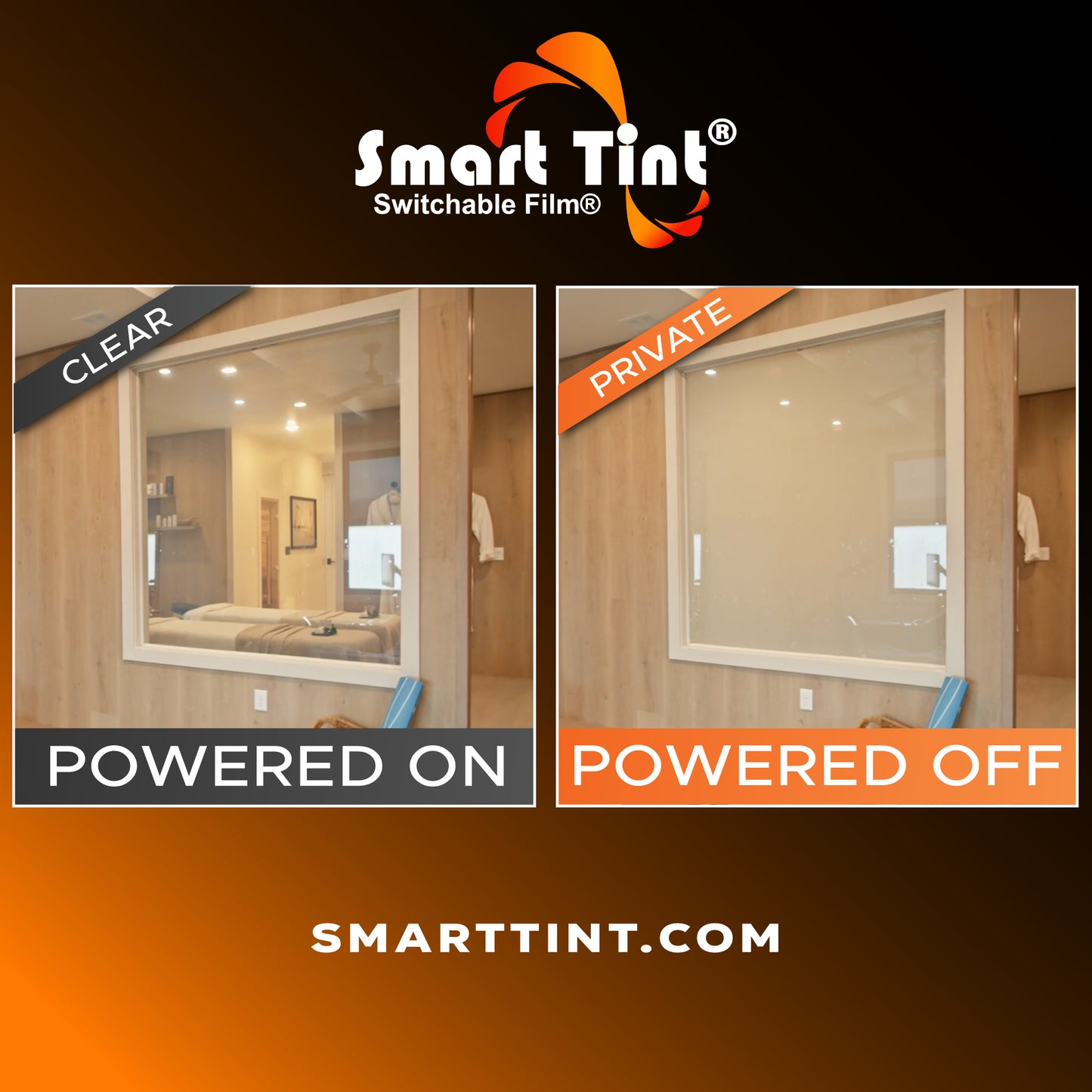 Smart Film® 12-in x 24-in Smart Film Switchable Privacy Electric Window Tint