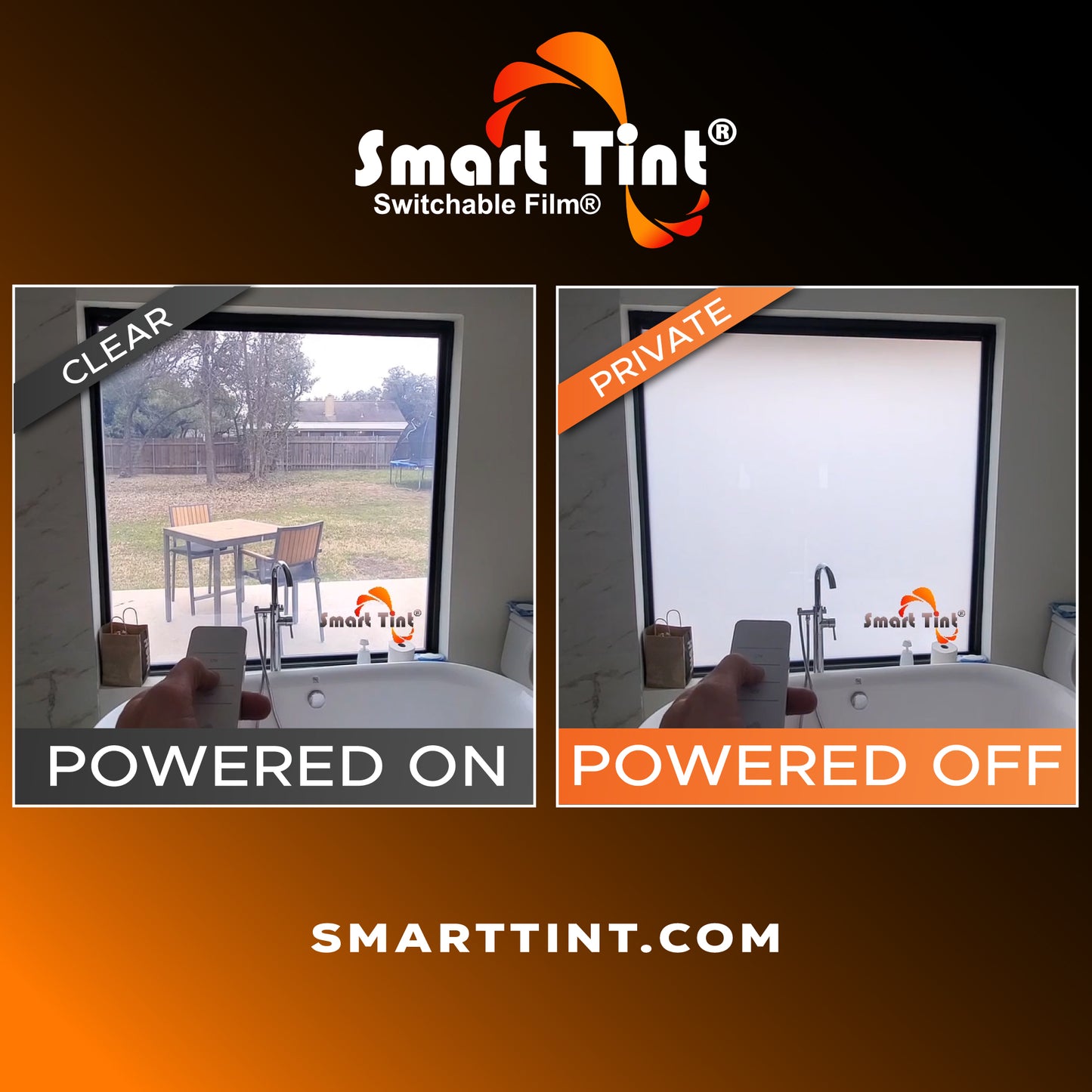 Smart Film® 12-in x 24-in Smart Film Switchable Privacy Electric Window Tint