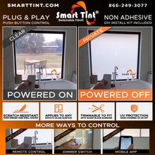 Load image into Gallery viewer, Smart Film® 10-in x 80-in Smart Film Switchable Privacy Electric Window Tint
