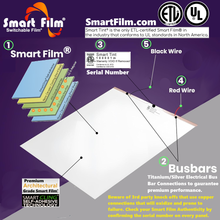 Load image into Gallery viewer, Smart Film® 24-in x 24-in Smart Film Switchable Privacy Electric Window Tint to Create Smart Glass
