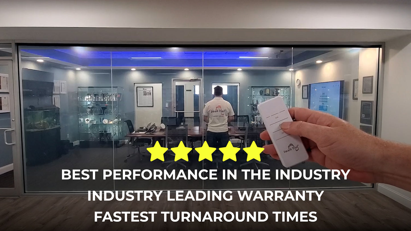 Smart Film Electric Window Tint Self Adhesive White 7 sq. ft - 50% Deposit