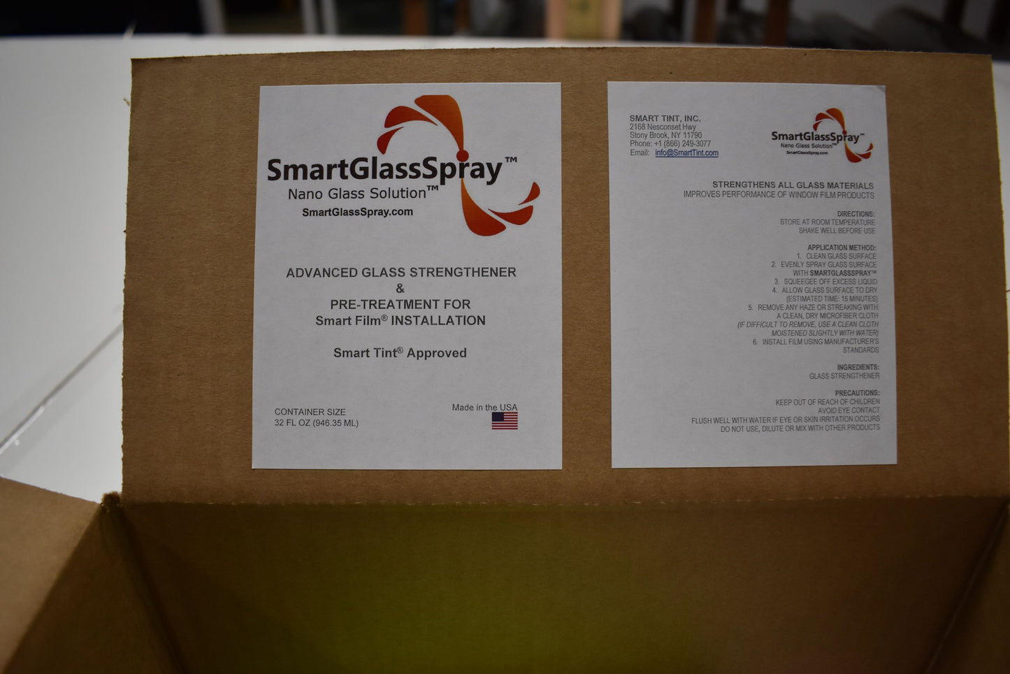 Smart Glass Spray™ Kit | Advanced Glass Strengthener/Conditioner Smart Film® Installation Kit