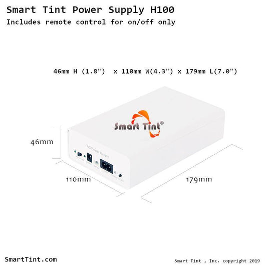 Smart Tint Power Supply H-100R with Remote Control/Wall Switch - Smart Film