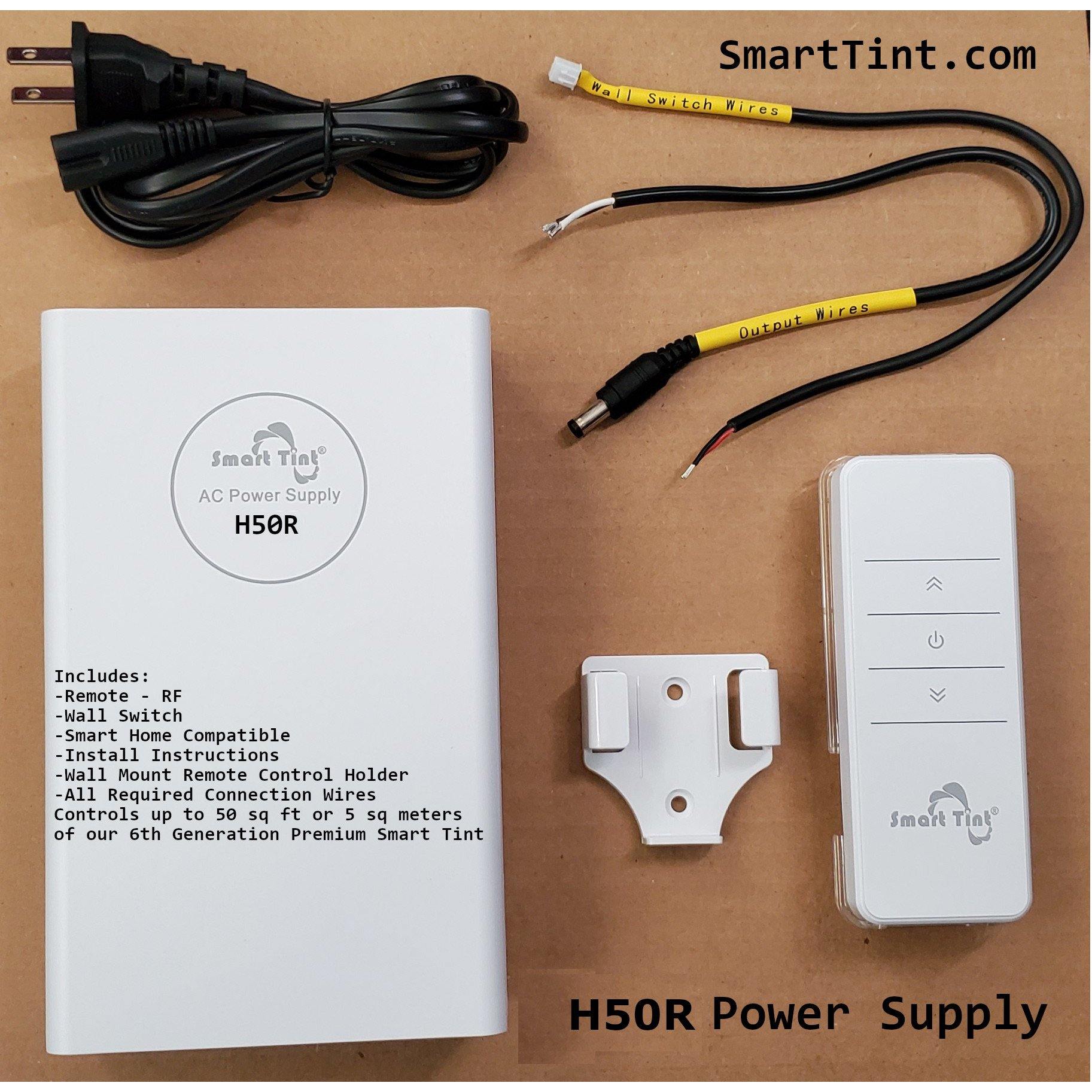 Smart Tint Power Supply H-50R w/ Remote Control/Wall Switch - Smart Film