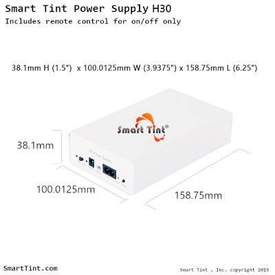 Smart Tint Power Supply H-30R w/ Remote Control/Wall Switch - Smart Film