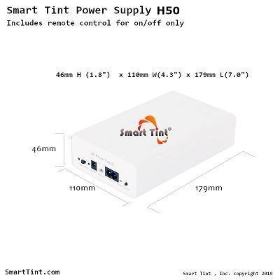 Smart Tint Power Supply H-50R w/ Remote Control/Wall Switch - Smart Film